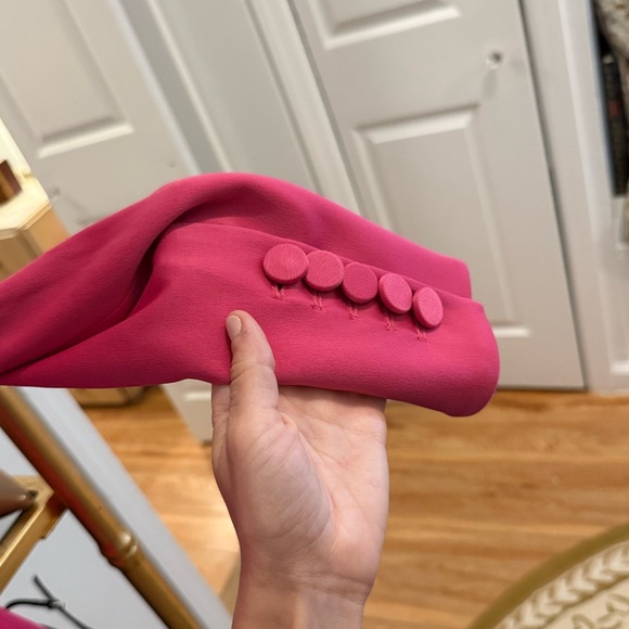 Veronica Beard Miller Dickey Blazer in color Hibiscus - Picture 8 of 16